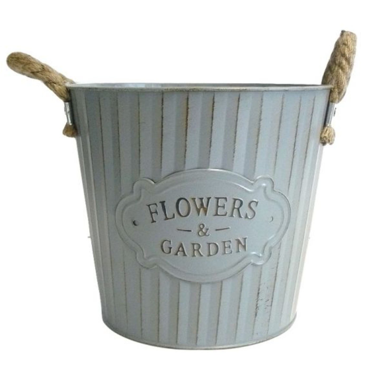 Flower And Garden Grey Zinc Planter | E Pollard & Sons